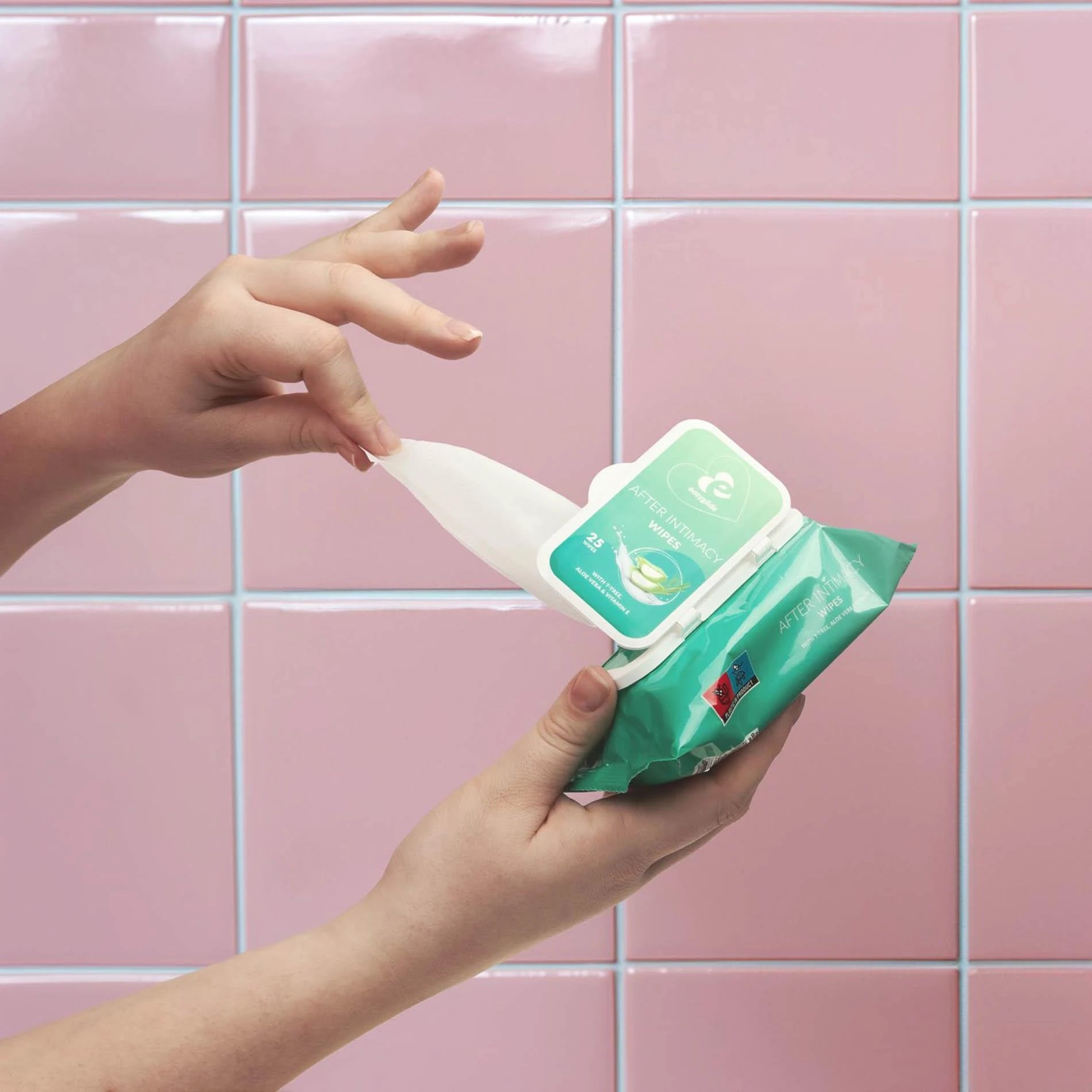 EasyGlide - Lingettes après l'amour 25 lingettes
