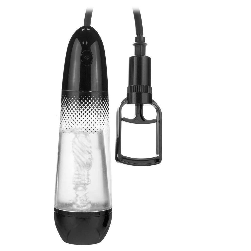 Pompka - Masturbateur amplificateur de pompe à vide pour pénis - Transparent/Noir
