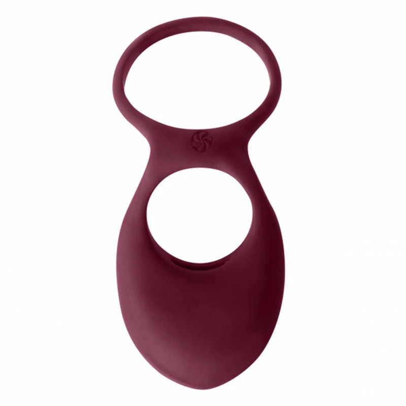 Vibrating Double Cockring Daydream Wine Red