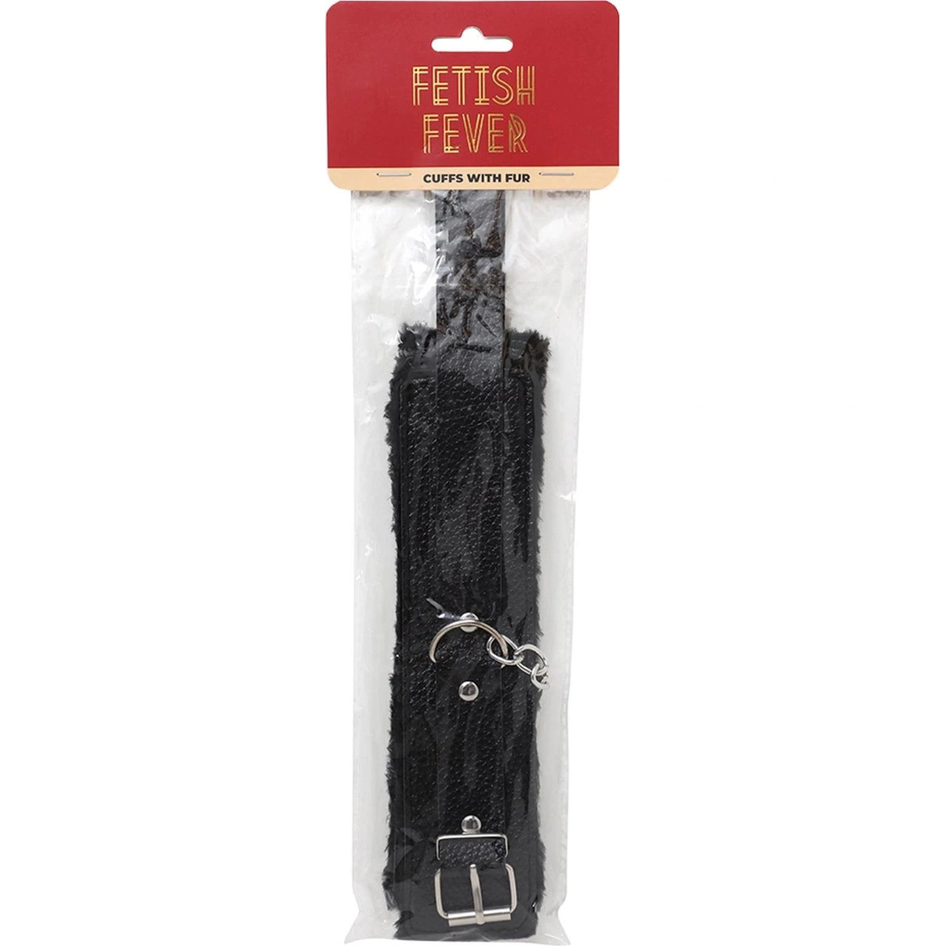 Fetish Fever - Cuffs With Fur - Black