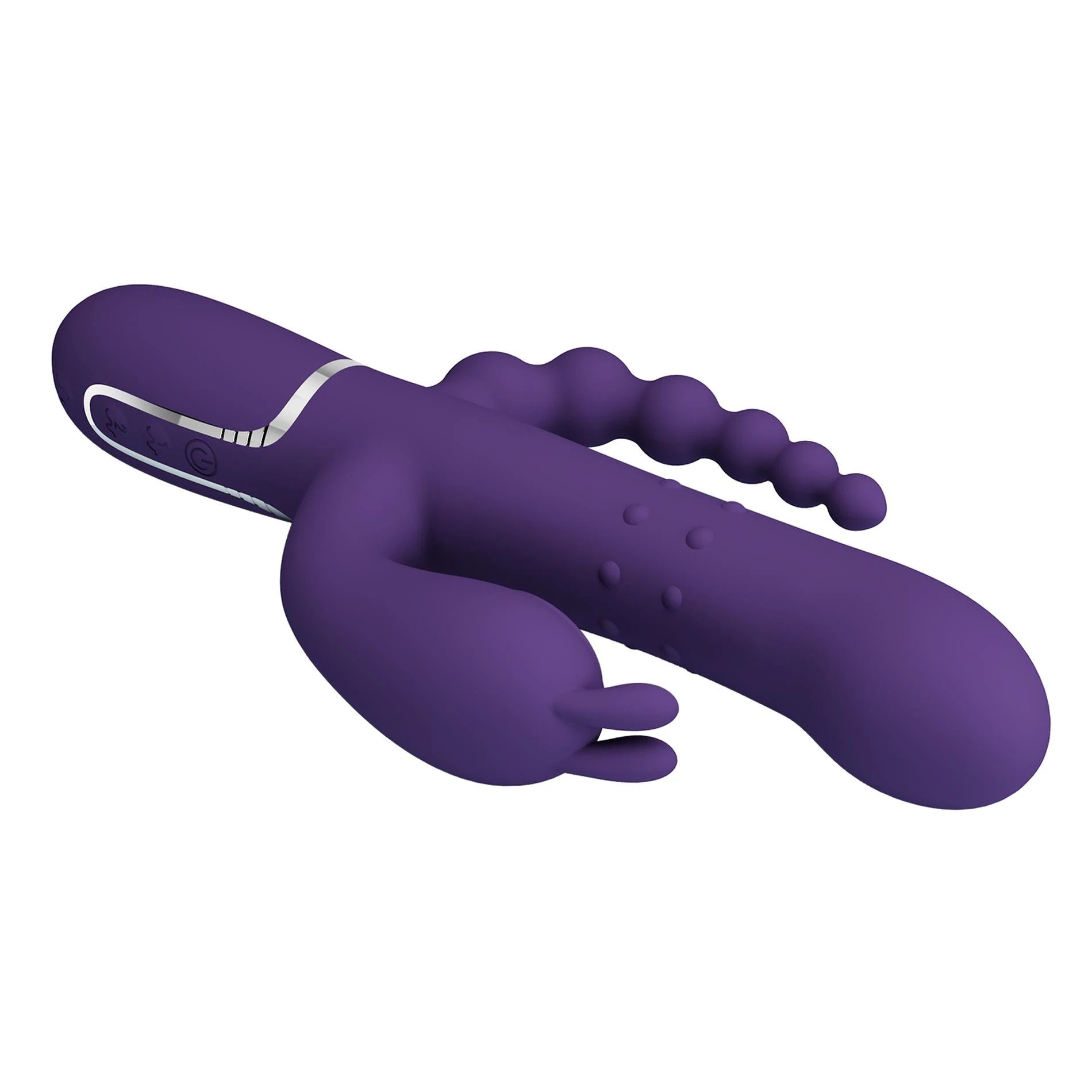 PRETTY LOVE - Cammy Violet Foncé, Douceur Scintillante, 7 fonctions de pulsation 7 fonctions de vibration 4 fonctions de roulement