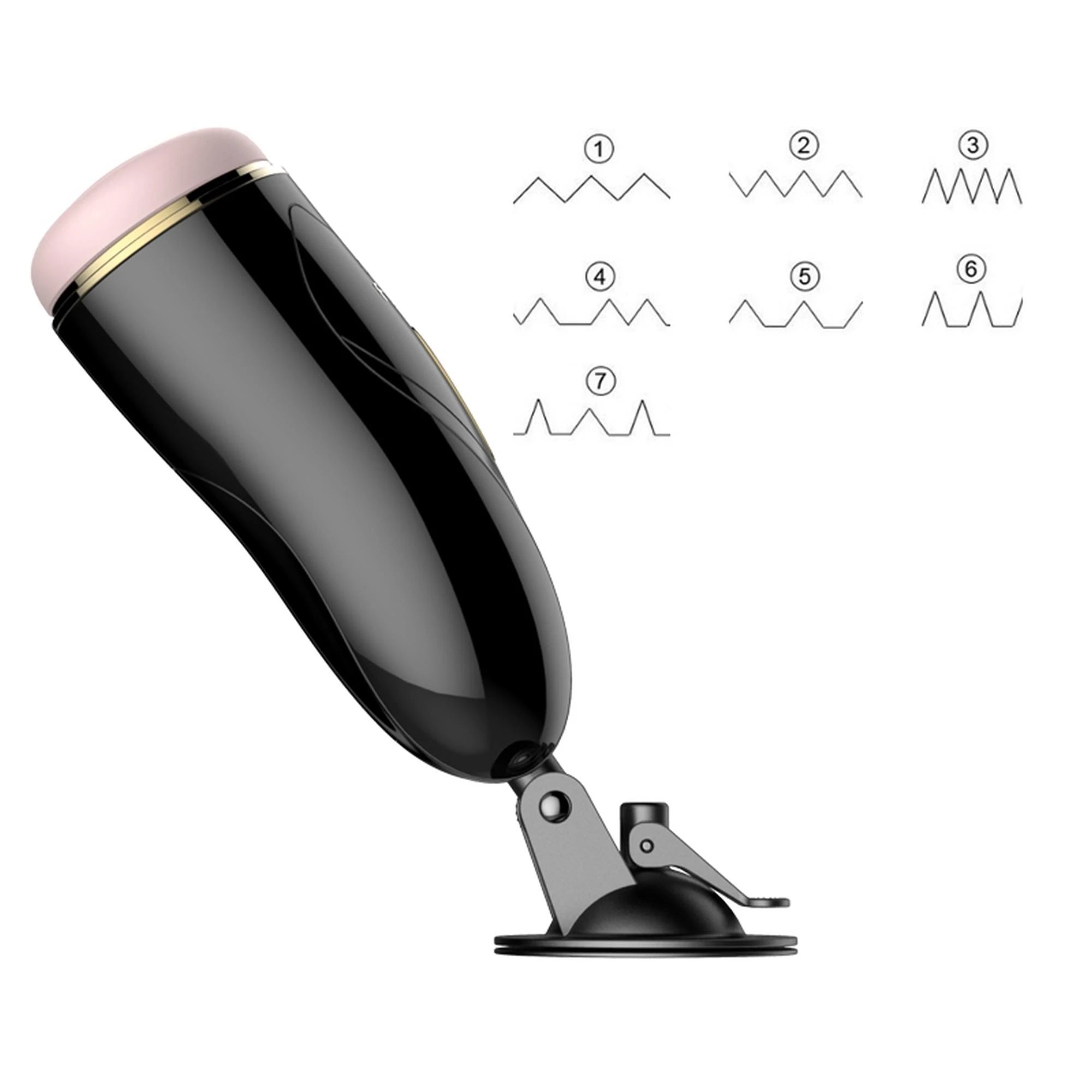 Masturbateur-Godet de Masturbation Vibrant USB 7 + Fonction Interactive / Mode Parler