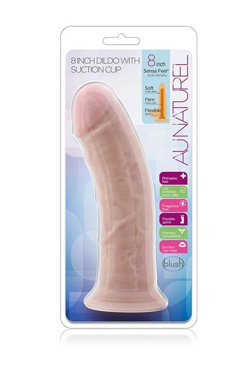 DILDO 8 POUCES NATUREL VANILLE