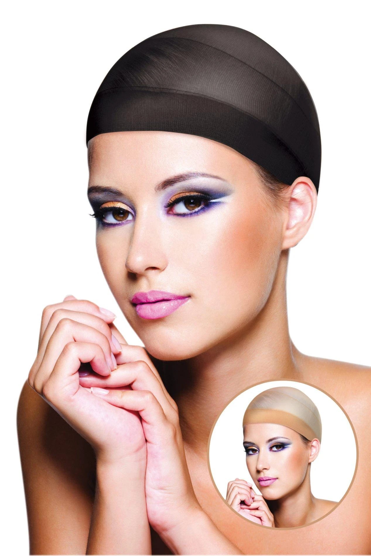 WIG CAPS 2 HAIR NETS UNDER WIGS