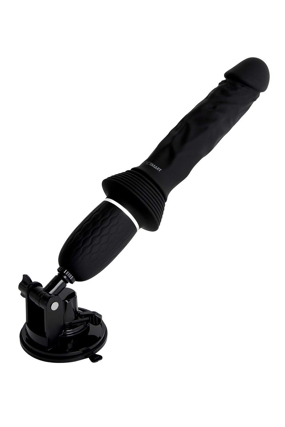 MACHINE SEXUELLE POUSSÉE RÉALISTE ET ROBUSTE AVEC SUPPORT D'ASPIRATION MAINS LIBRES