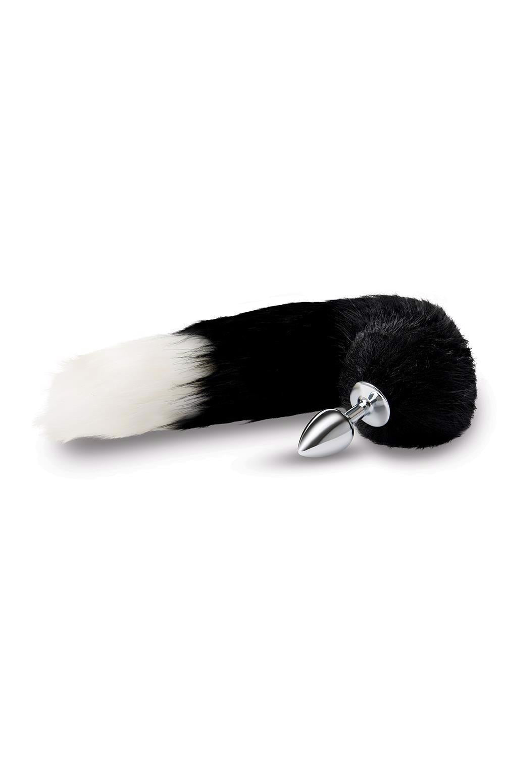 WHIPSMART 3 INCH METAL PLUG WITH 14" BLACK INDIGO FOX TAIL