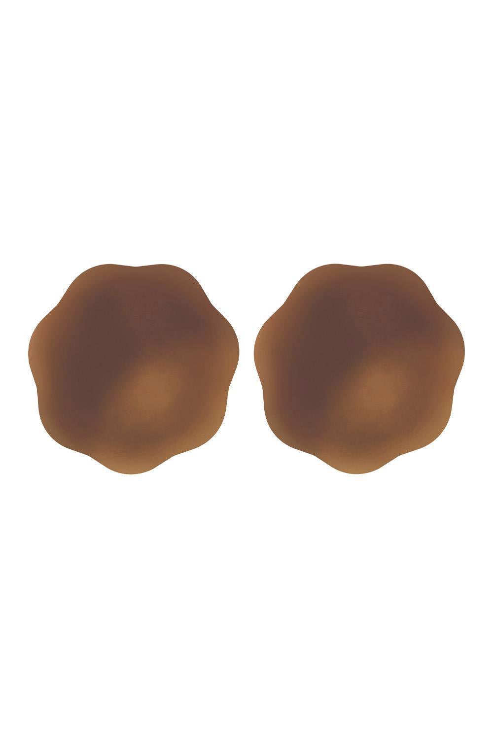 PROTÈGE-MAMELONS AUTO-ADHÉSIFS EN SILICONE PEEKABOOS, MARRON