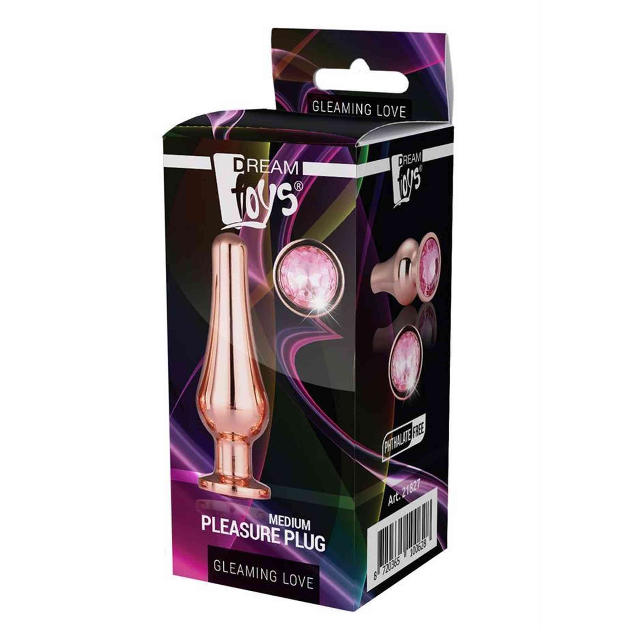 GLEAMING LOVE ROSE GOLD PLEASURE PLUG M