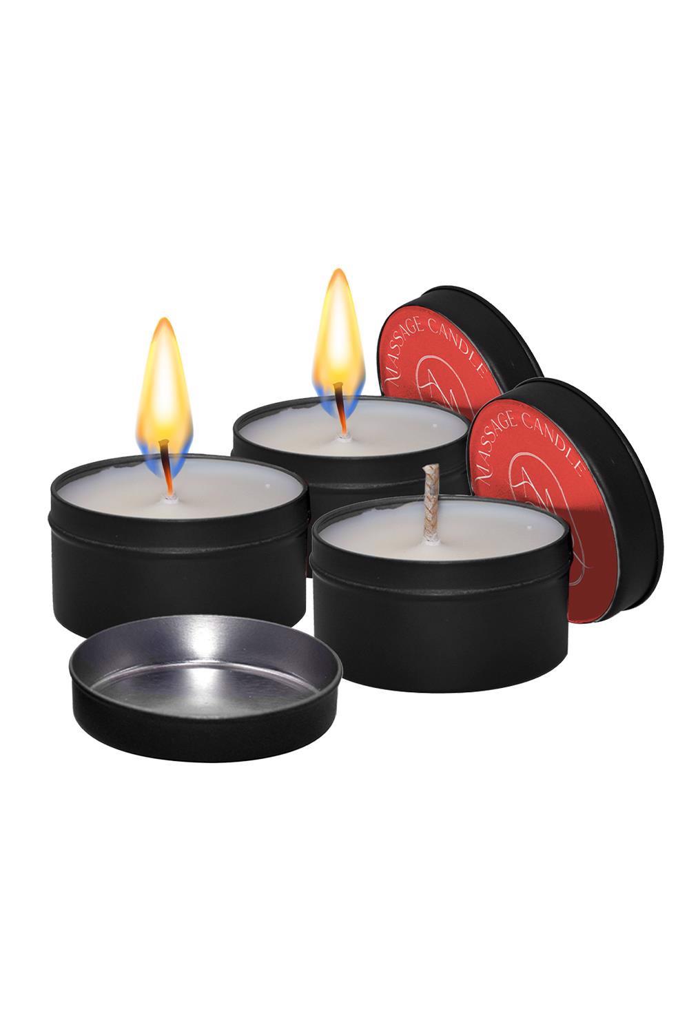 COFFRET DE 3 BOUGIES DE MASSAGE AMOUR