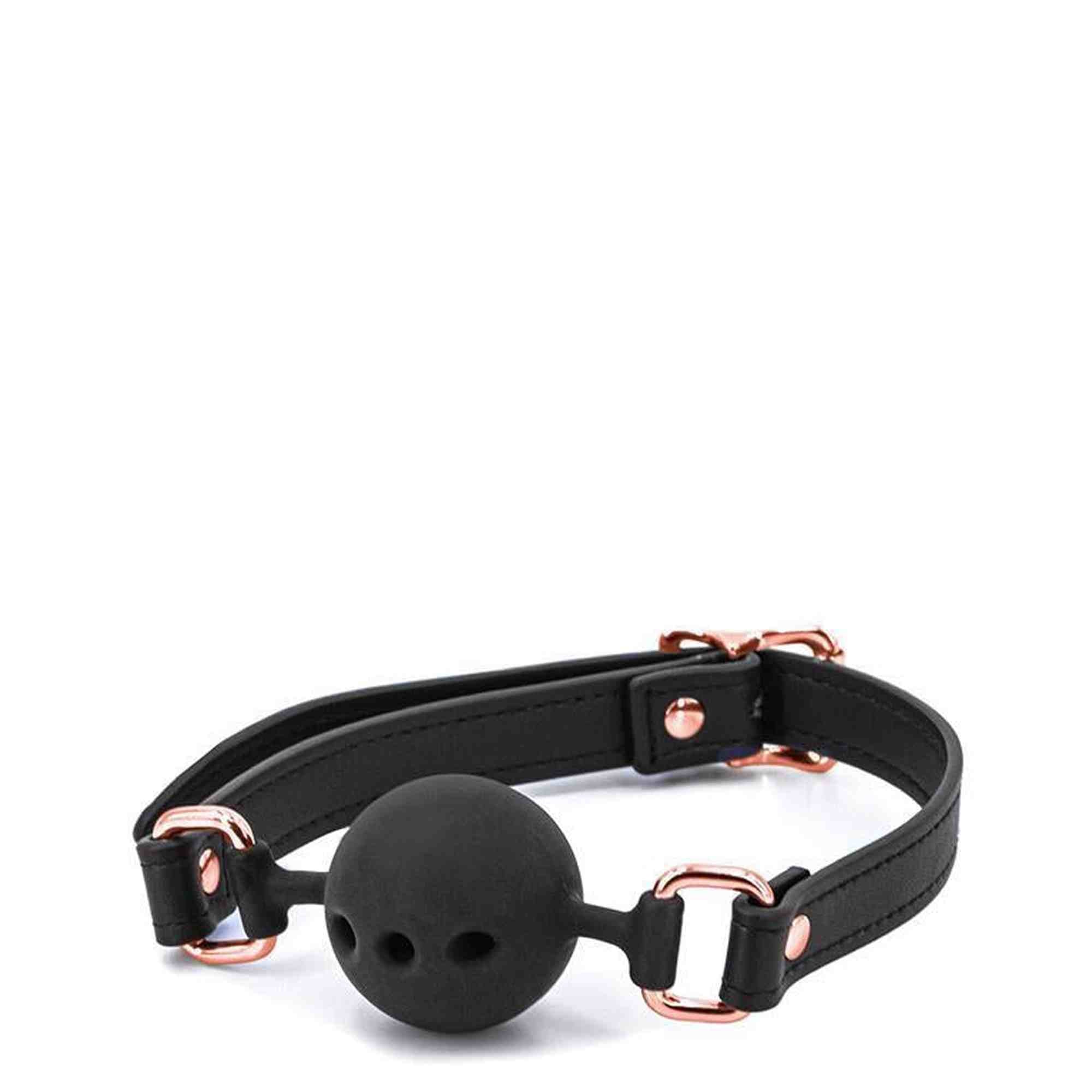 BAILLON DE BOUCHE BONDAGE COUTURE NOIR