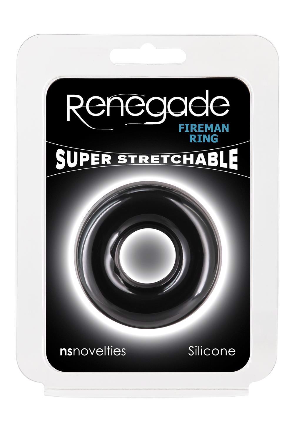 Bague de pompier RENEGADE taille M noire