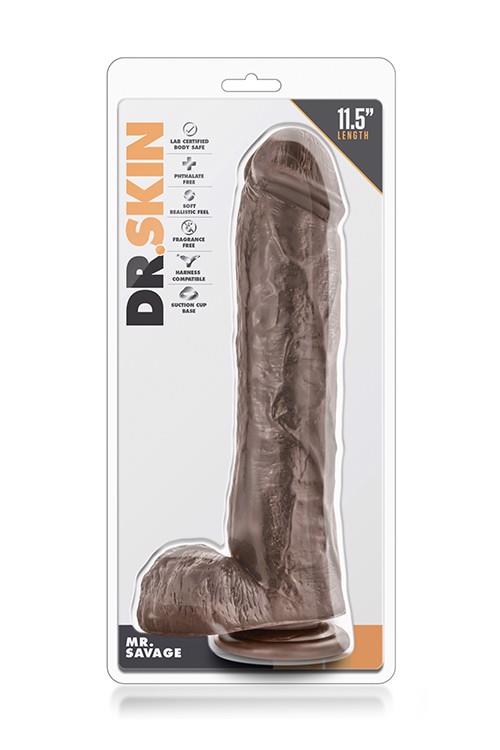 DR. SKIN MR. SAVAGE 11.5-INCH DILDO
