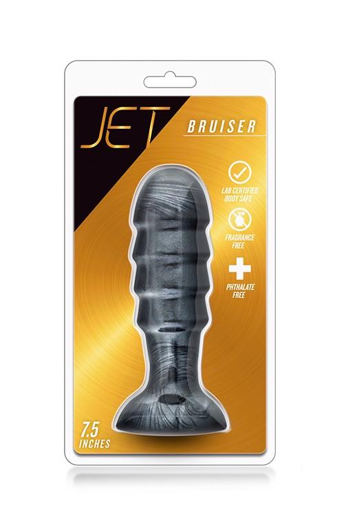 CASQUE JET BRUISER CARBONE NOIR MÉTALLISÉ
