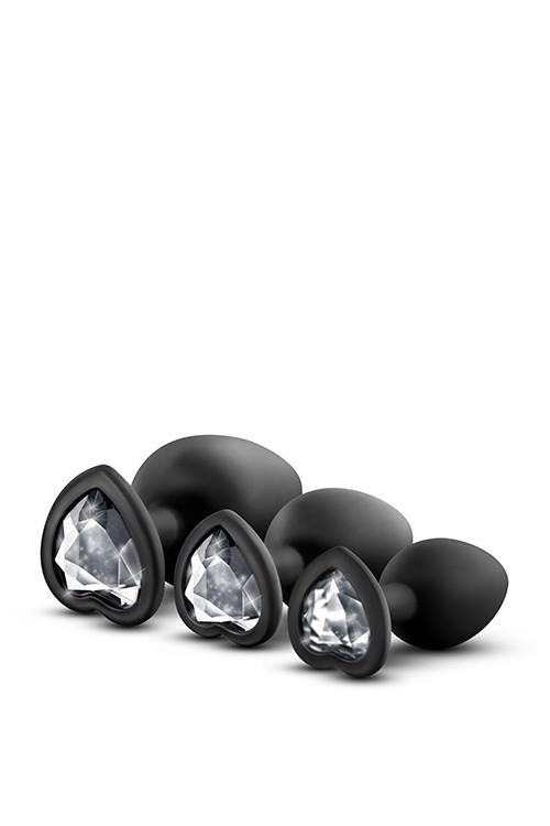 KIT DE PLUGS D'ENTRAÎNEMENT LUXE BLING GEMMES BLANCHES
