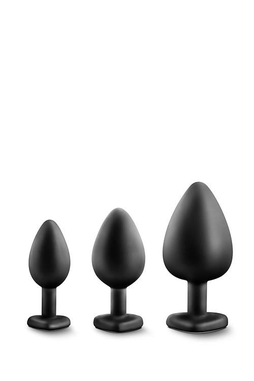 KIT DE PLUGS D'ENTRAÎNEMENT LUXE BLING GEMMES BLANCHES