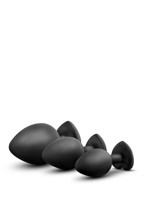 KIT DE PLUGS D'ENTRAÎNEMENT LUXE BLING GEMMES BLANCHES