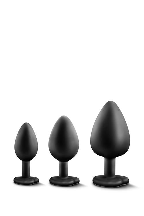 KIT DE PLUGS D'ENTRAÎNEMENT LUXE BLING GEMMES BLANCHES