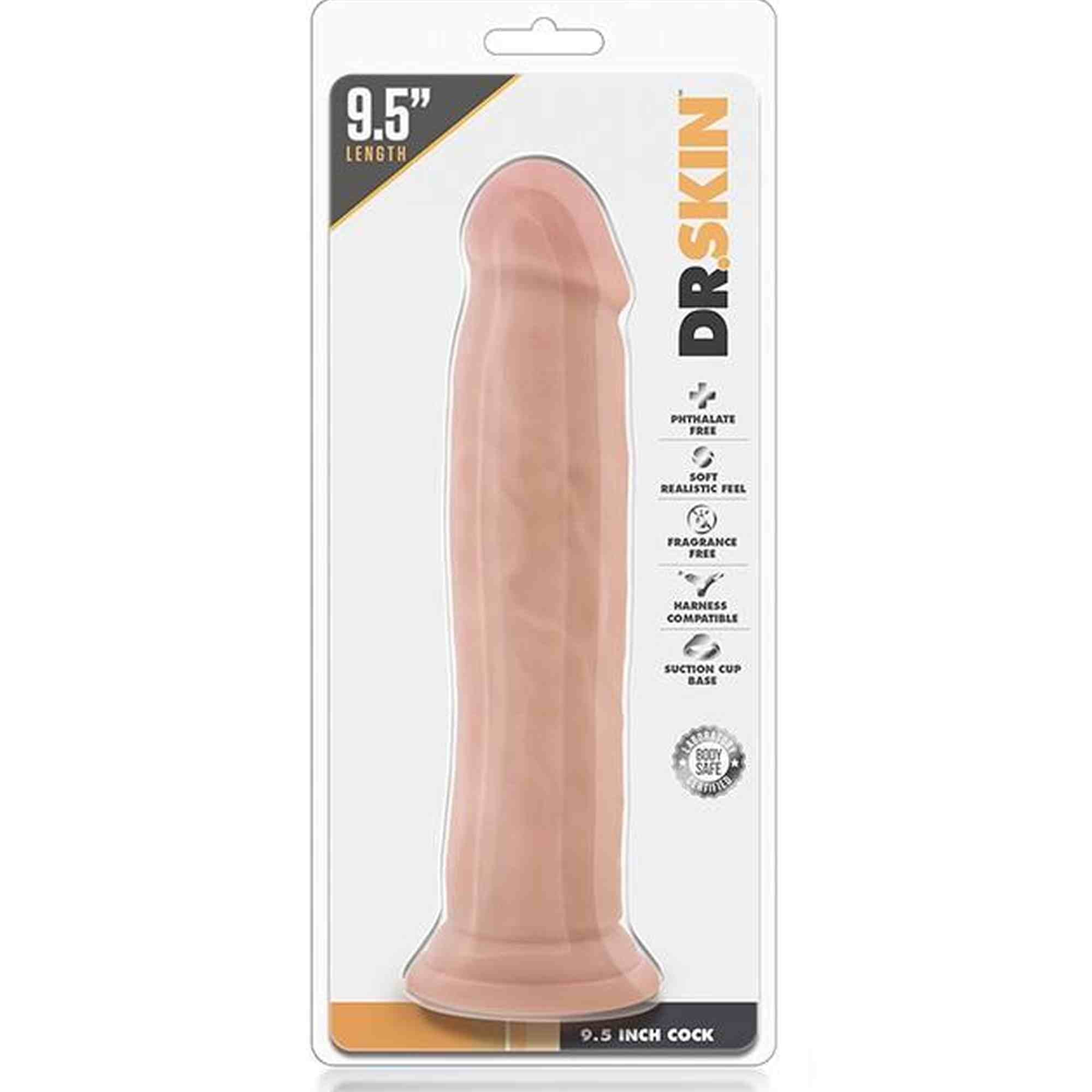 DR. SKIN 9.5INCH COCK VANILLA