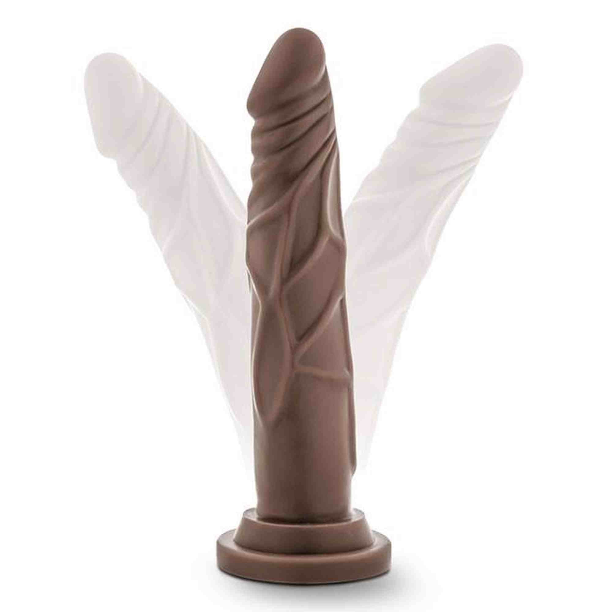 DR. SKIN REALISTIC COCK 7.5 CHOCOLATE