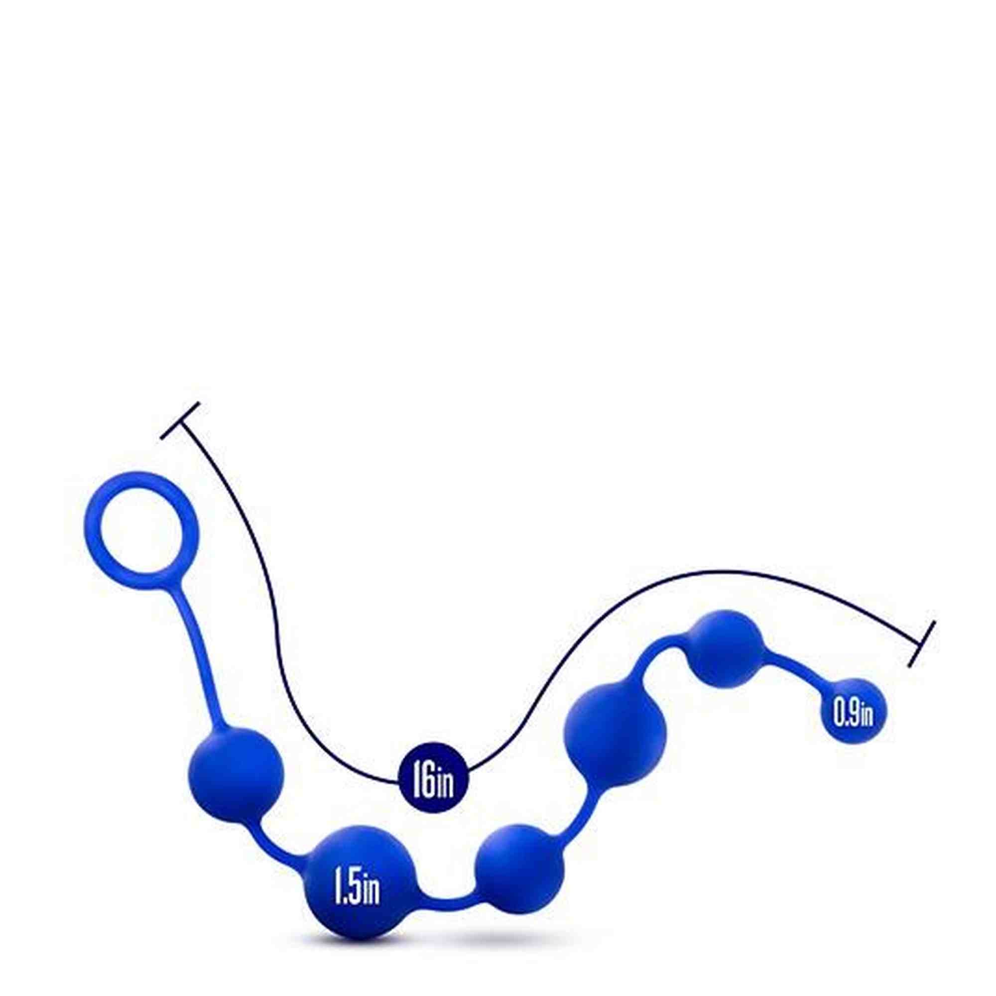 PERFORMANCE SILICONE ANAL BEADS INDIGO