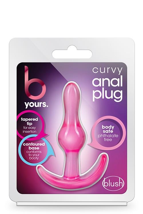 B YOURS BUTT PLUG COURBÉ ROSE