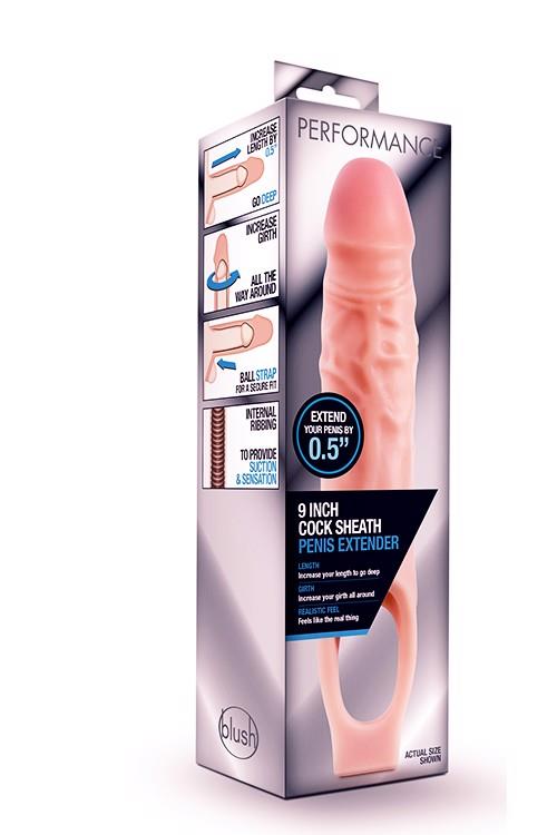 GAINE DE PÉNIS EXTENSIBLE 9 POUCES PERFORMANCE