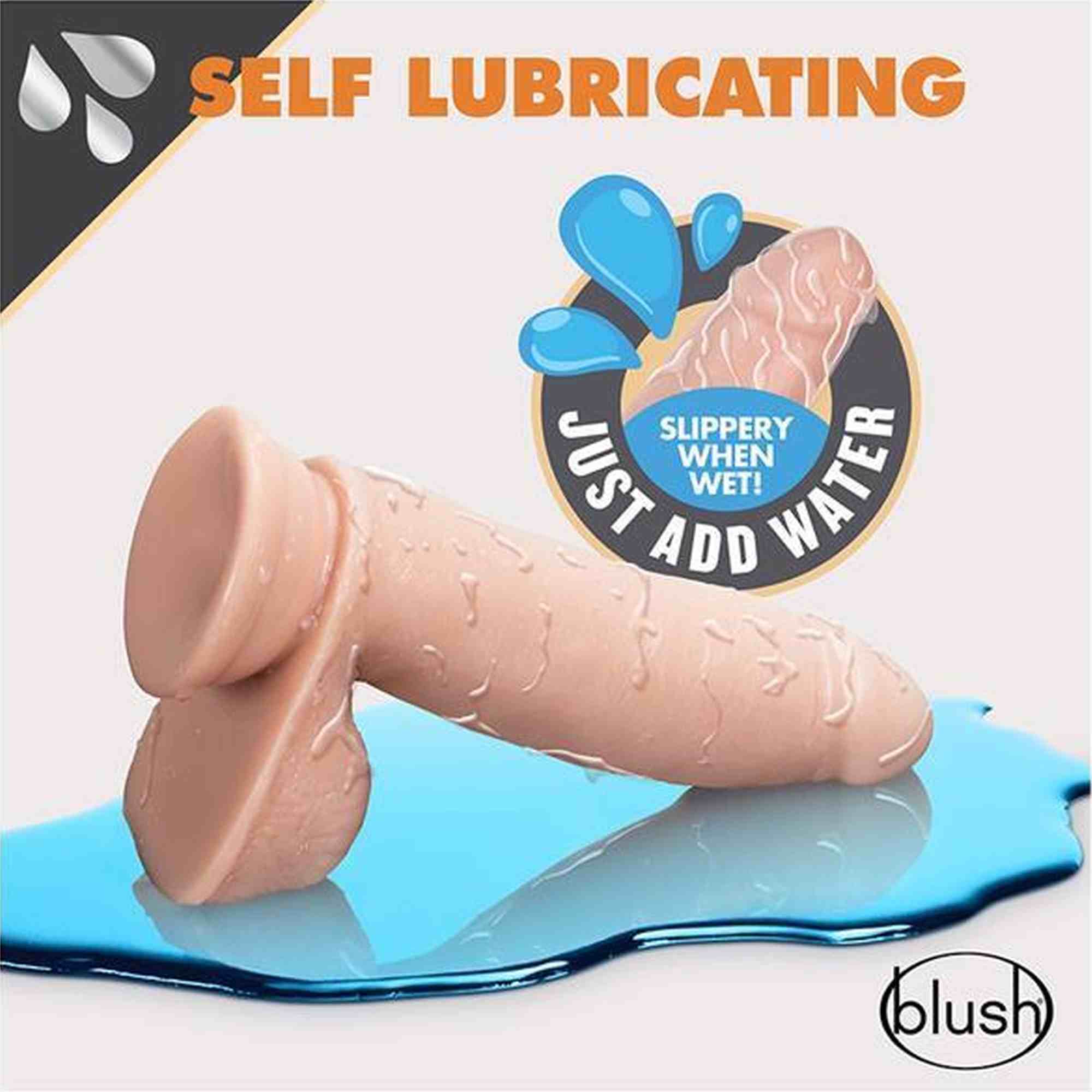 DR. SKIN 7INCH SELF LUBRICATING DILDO