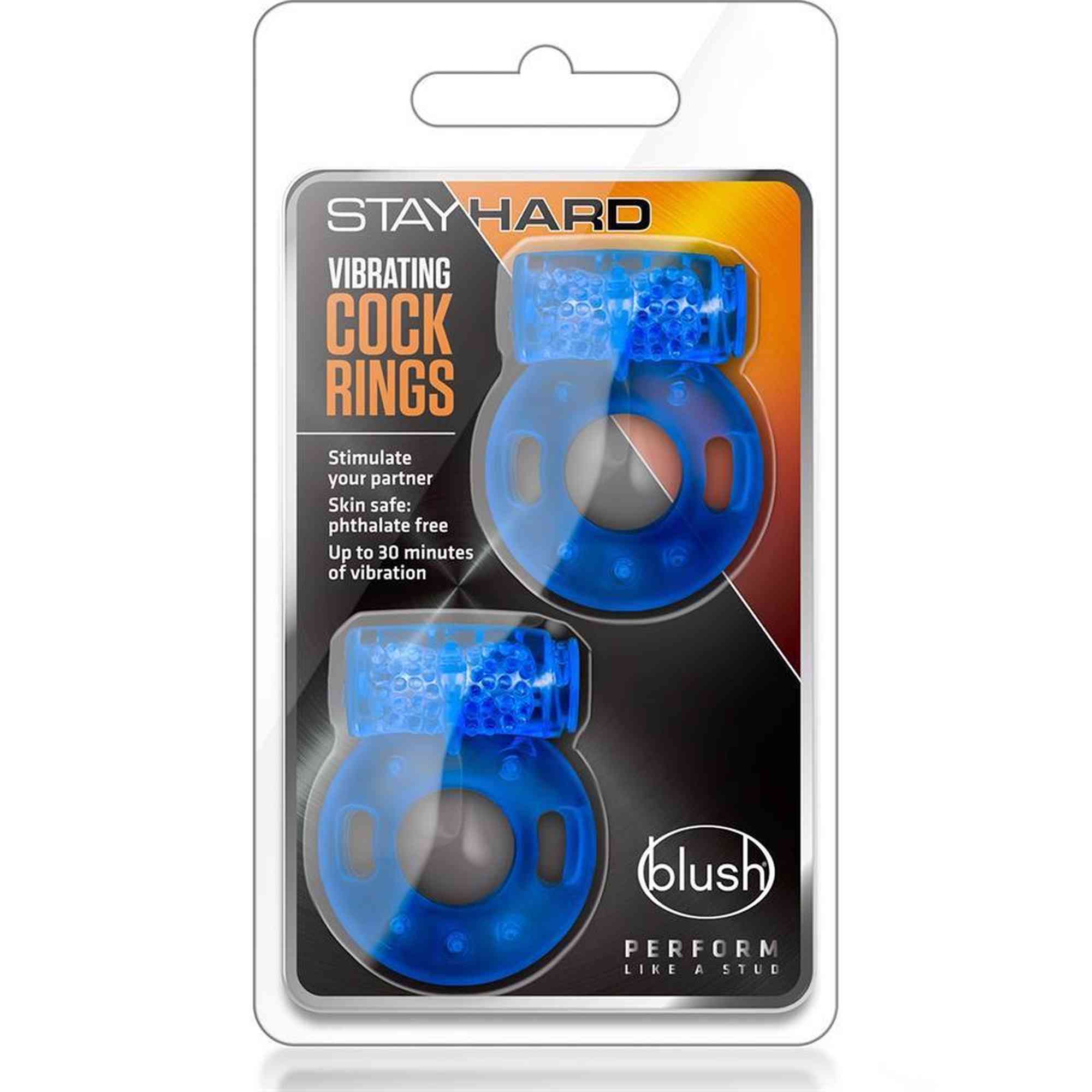 STAY HARD VIBRATING COCK RINGS 2PACK