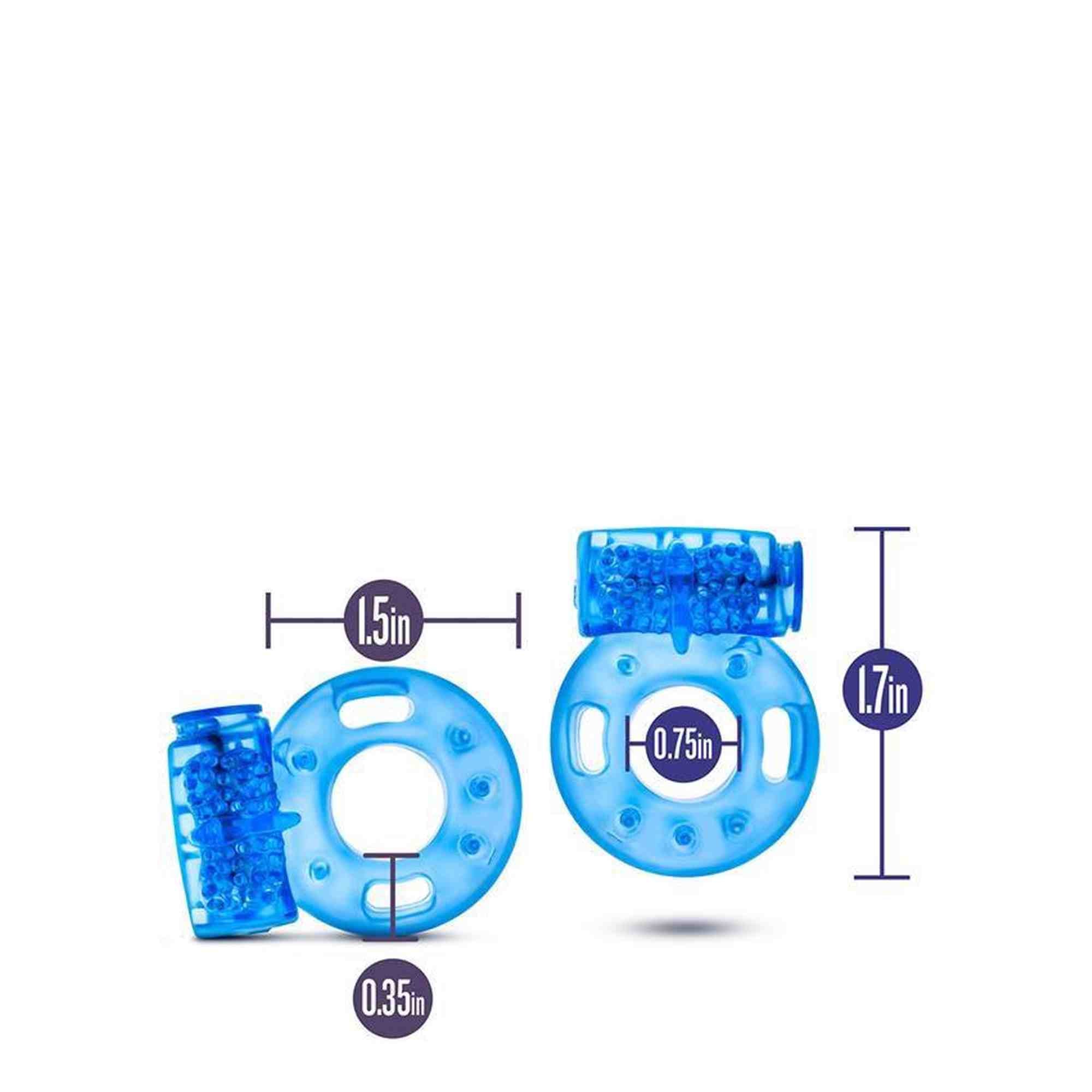 STAY HARD VIBRATING COCK RINGS 2PACK