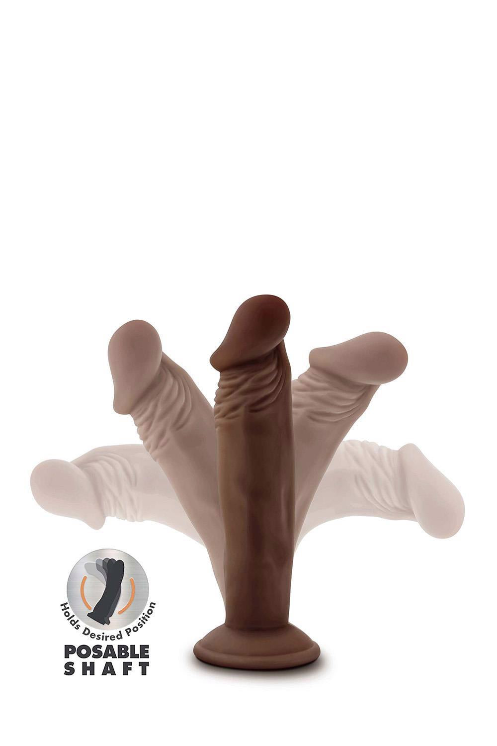 DR. SKIN PLUS GODEMICHET ARTICULÉ 6 POUCES CHOCOLAT