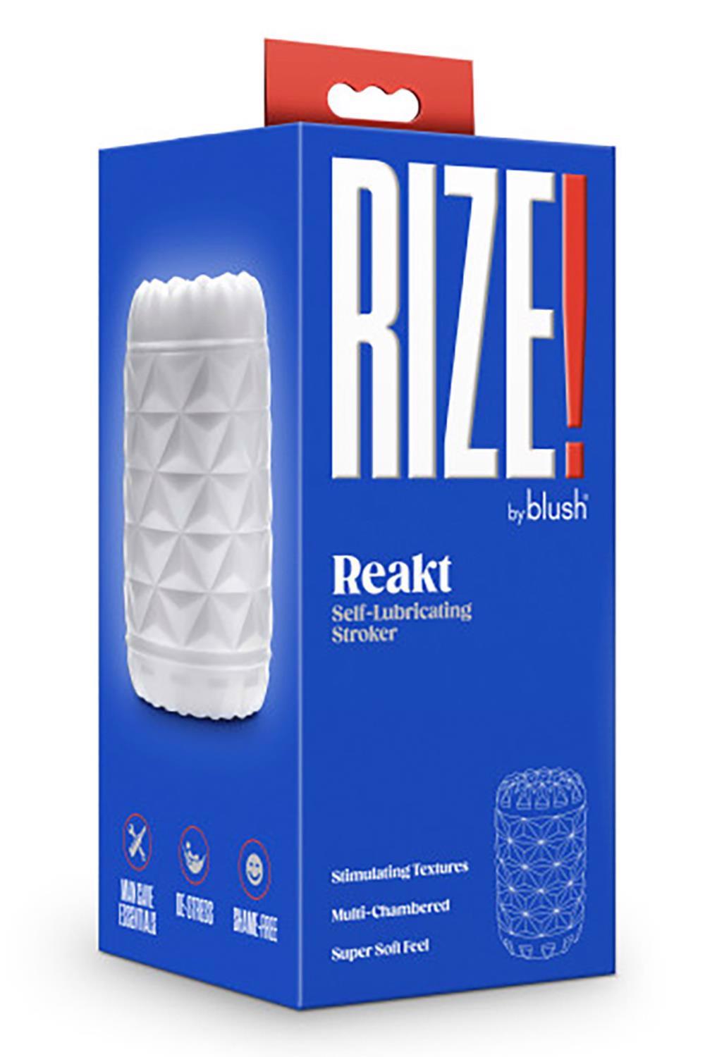 RIZE REAKT STROKER AUTO-LUBRIFIANT BLANC