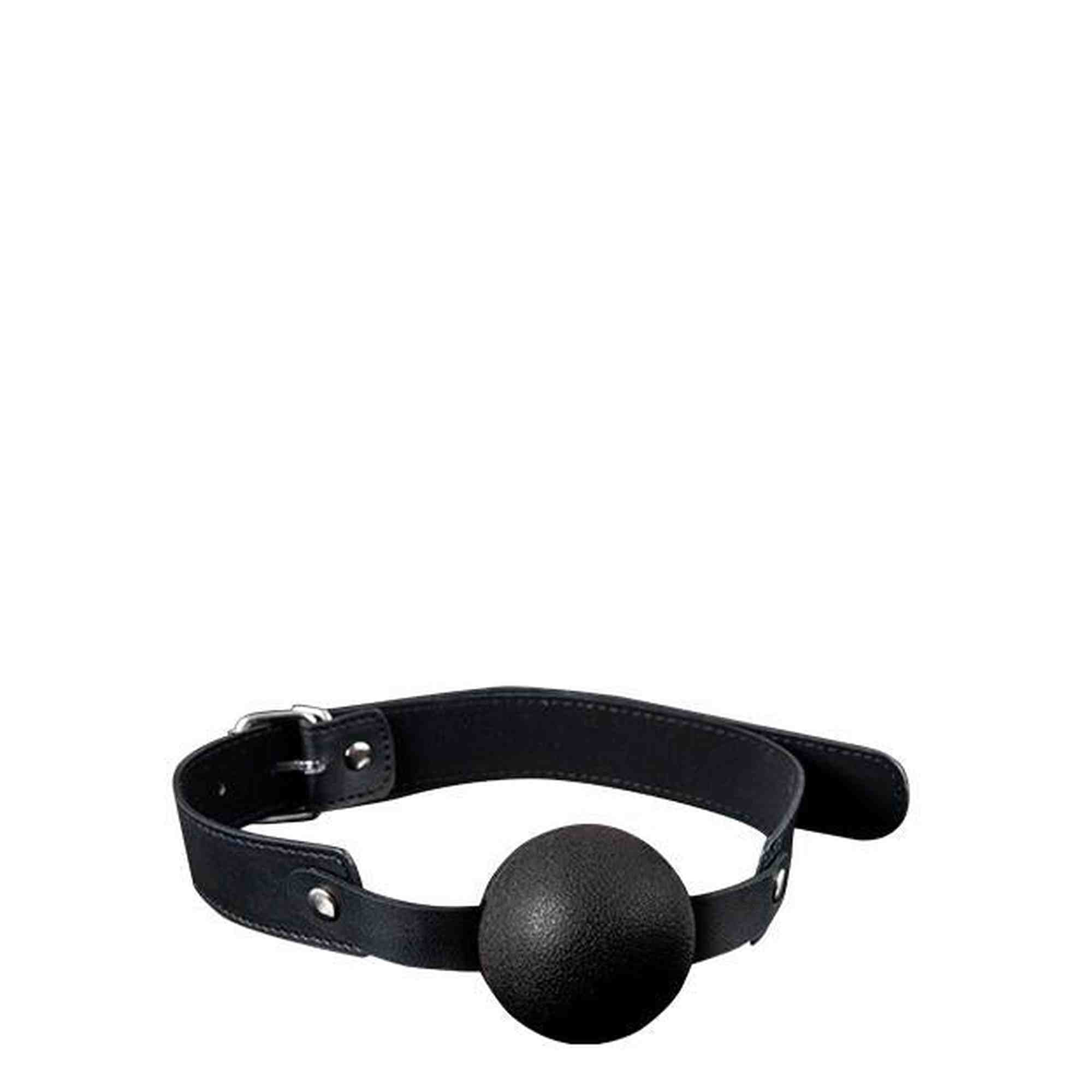 BÂILLON BOULE EN SILICONE PLEIN GP NOIR