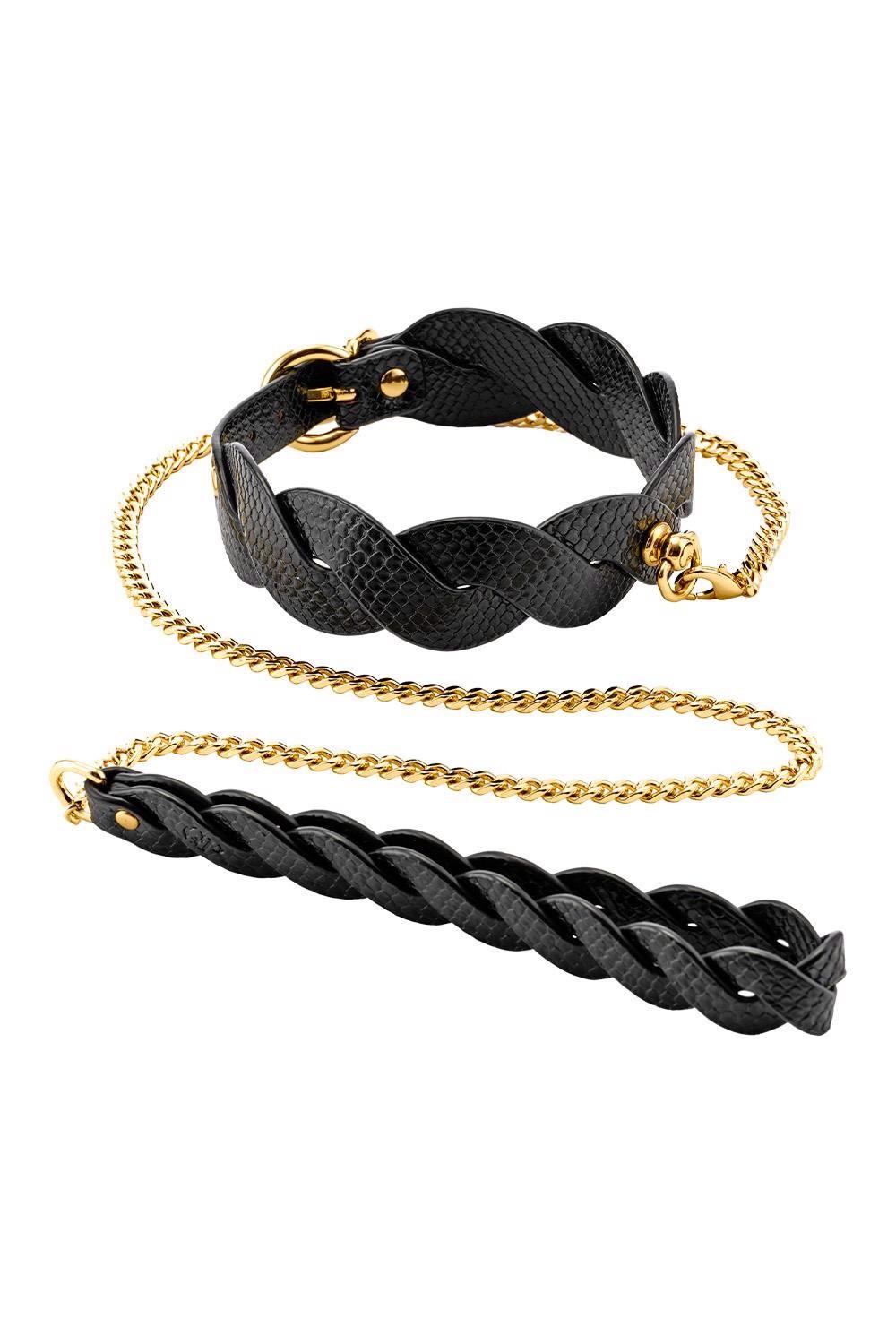 GUILTY PLEASURE LUNAR BRAIDED LEASH AND COLLAR