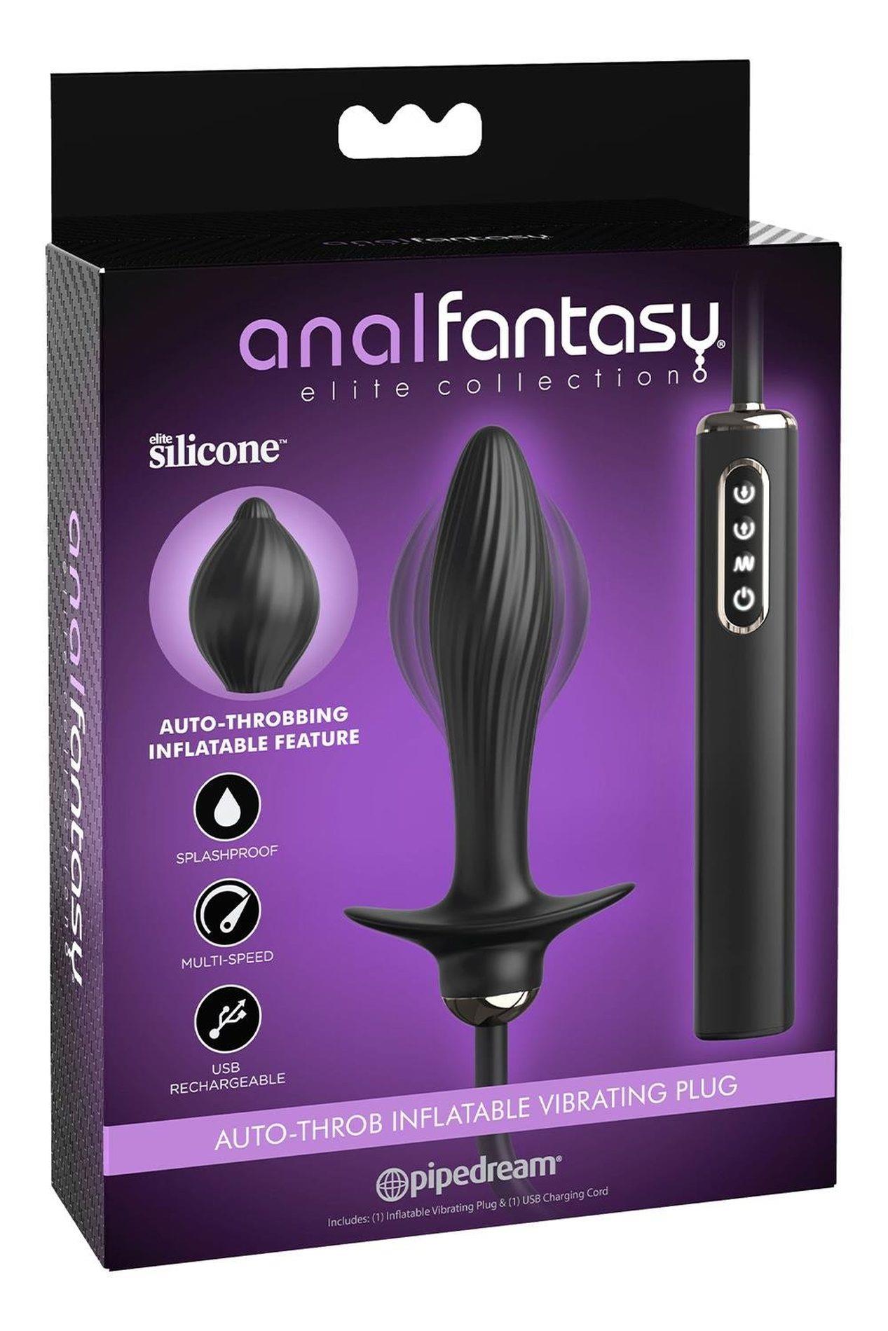 Auto-Throb Inflatable Vibrating Plug
