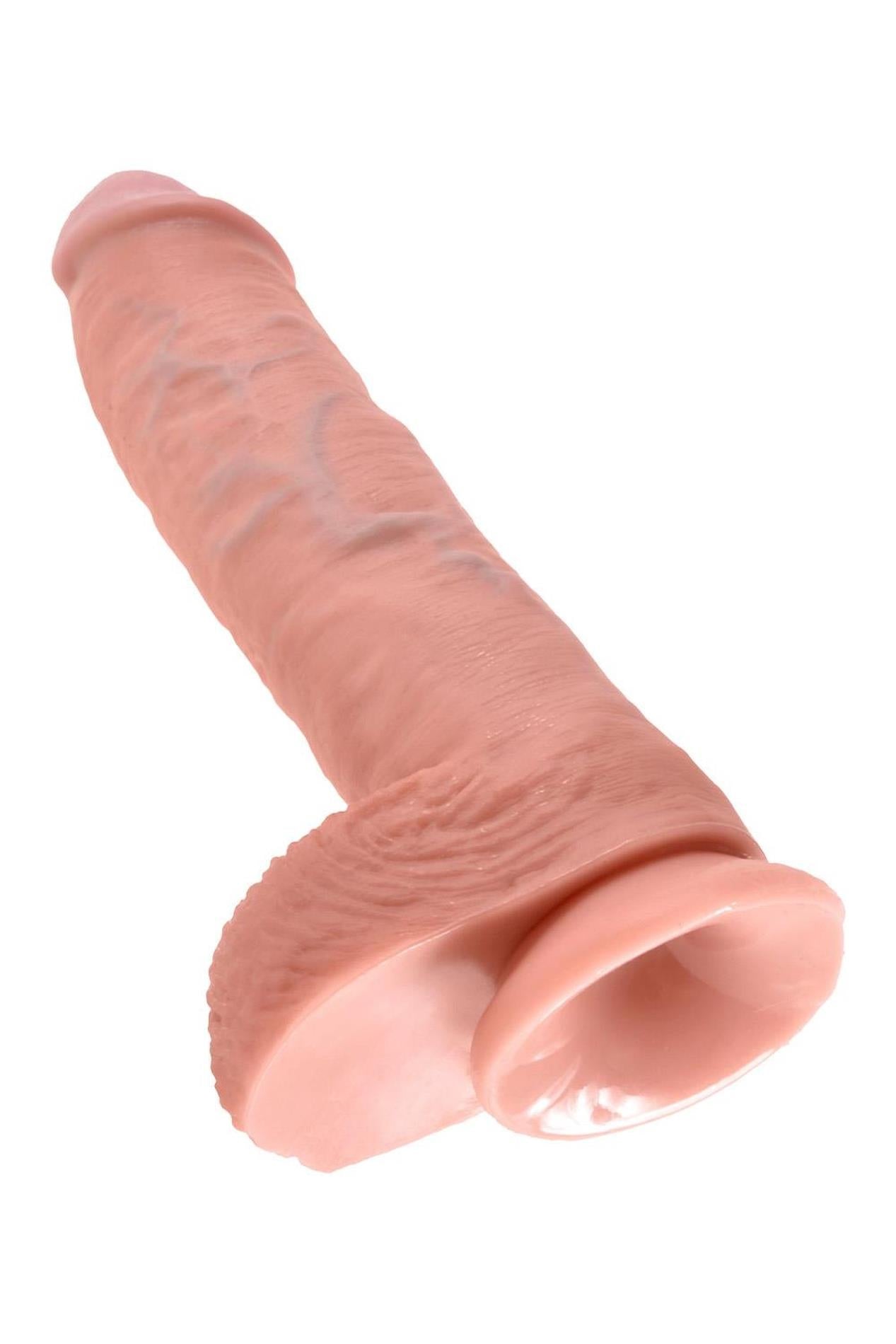 KING COCK 10 POUCES BITE AVEC COUILLES LUMIÈRE