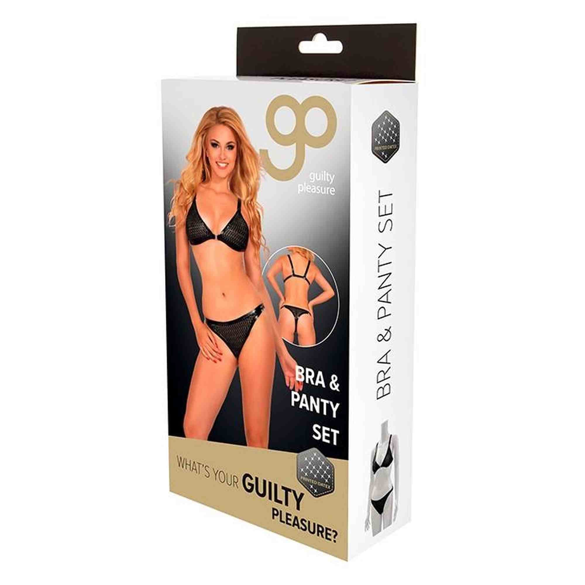 Ensemble soutien-gorge et culotte GP PRINTED DATEX, taille L