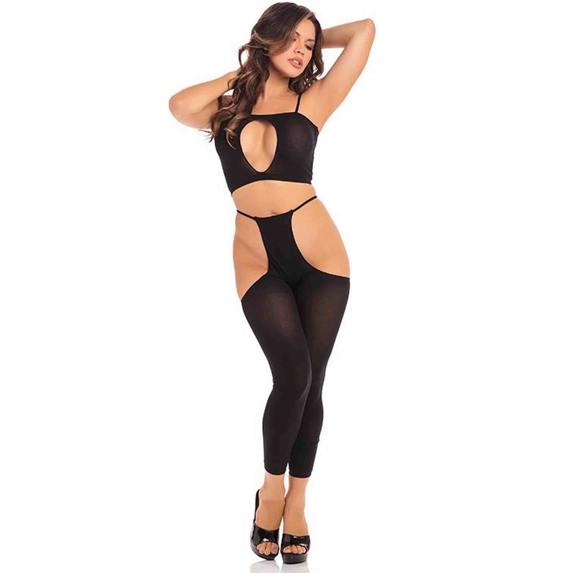 ROAD TRIP 2PC HOTPANT SET BLACK, OS