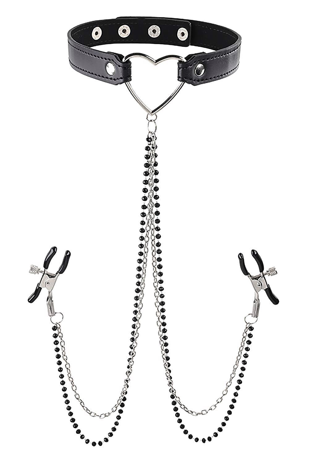 SPORTSHEETS SM COLLIER AMOR AVEC BIJOUX DE Mamelon