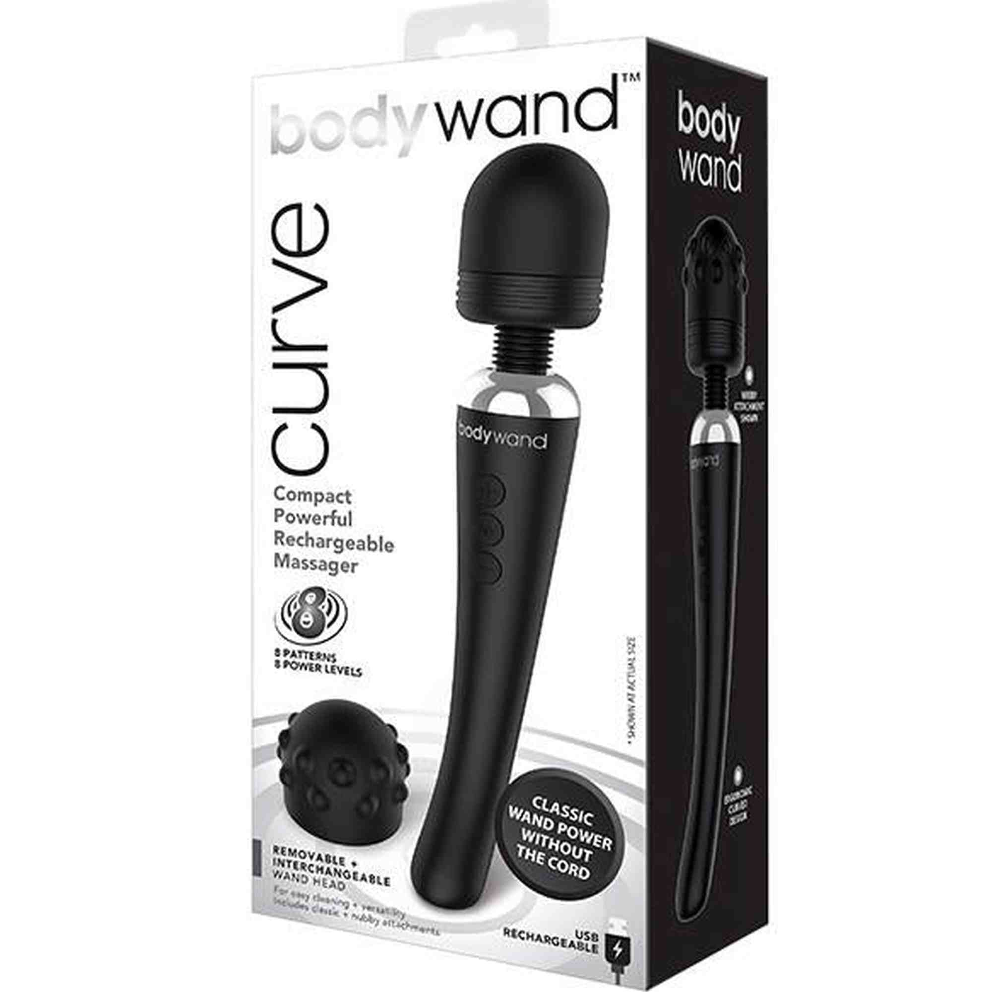 BODYWAND CURVE RECHARGEABLE BLACK