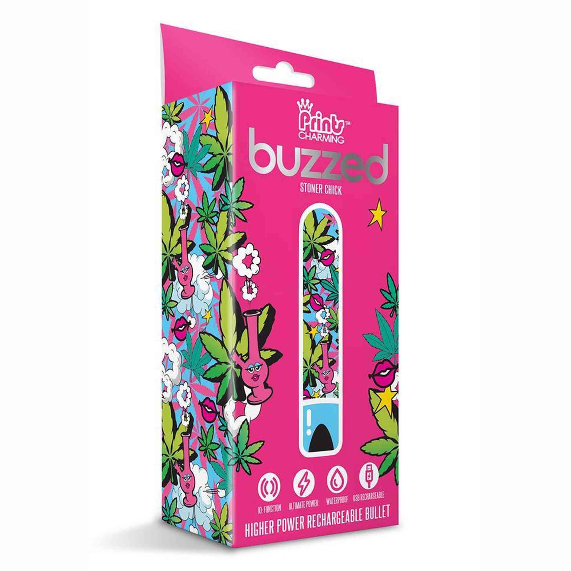 PRINTS CHARMING BUZZED BULLET STONER CHICK