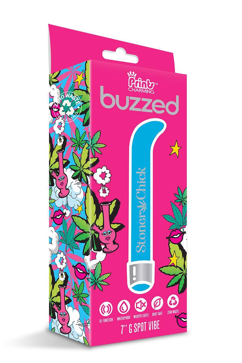 PRINTS CHARMING BUZZED VIBROMASSEUR POINT G 7" STONER CHICK