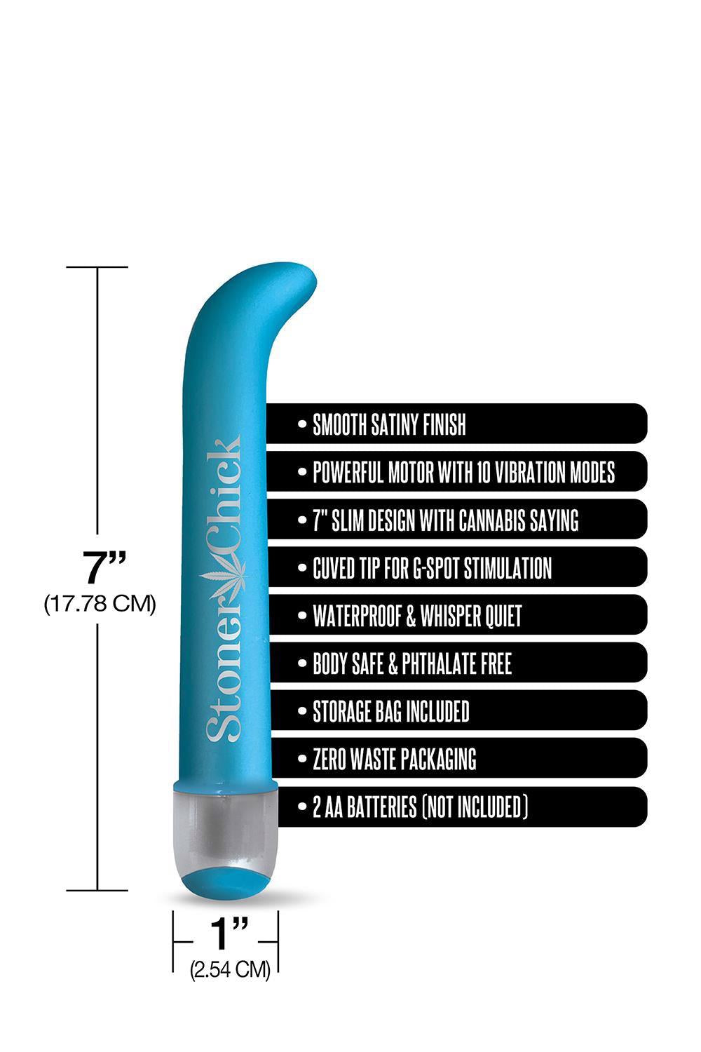 PRINTS CHARMING BUZZED VIBROMASSEUR POINT G 7" STONER CHICK
