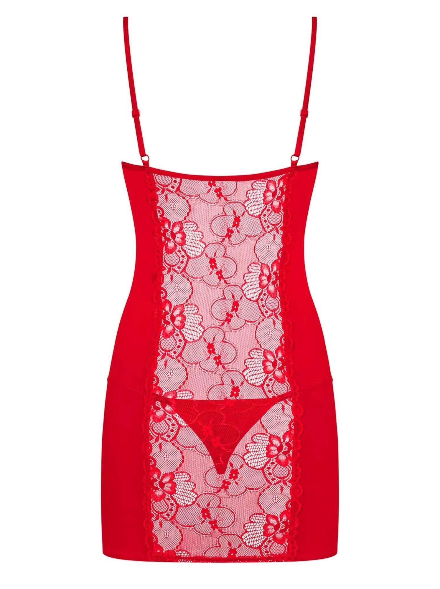 Underwear - Heartina top and thong red XXL