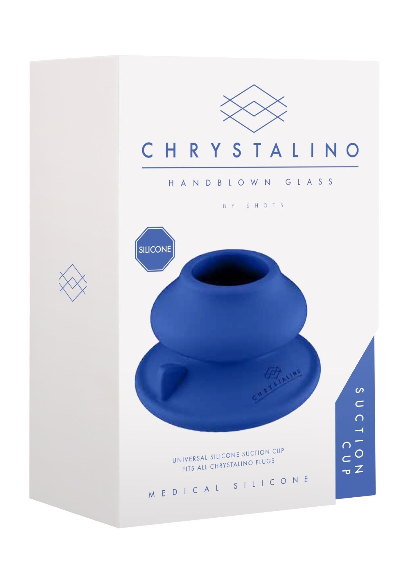 Chrystalino - Ventouse en silicone - Bleu