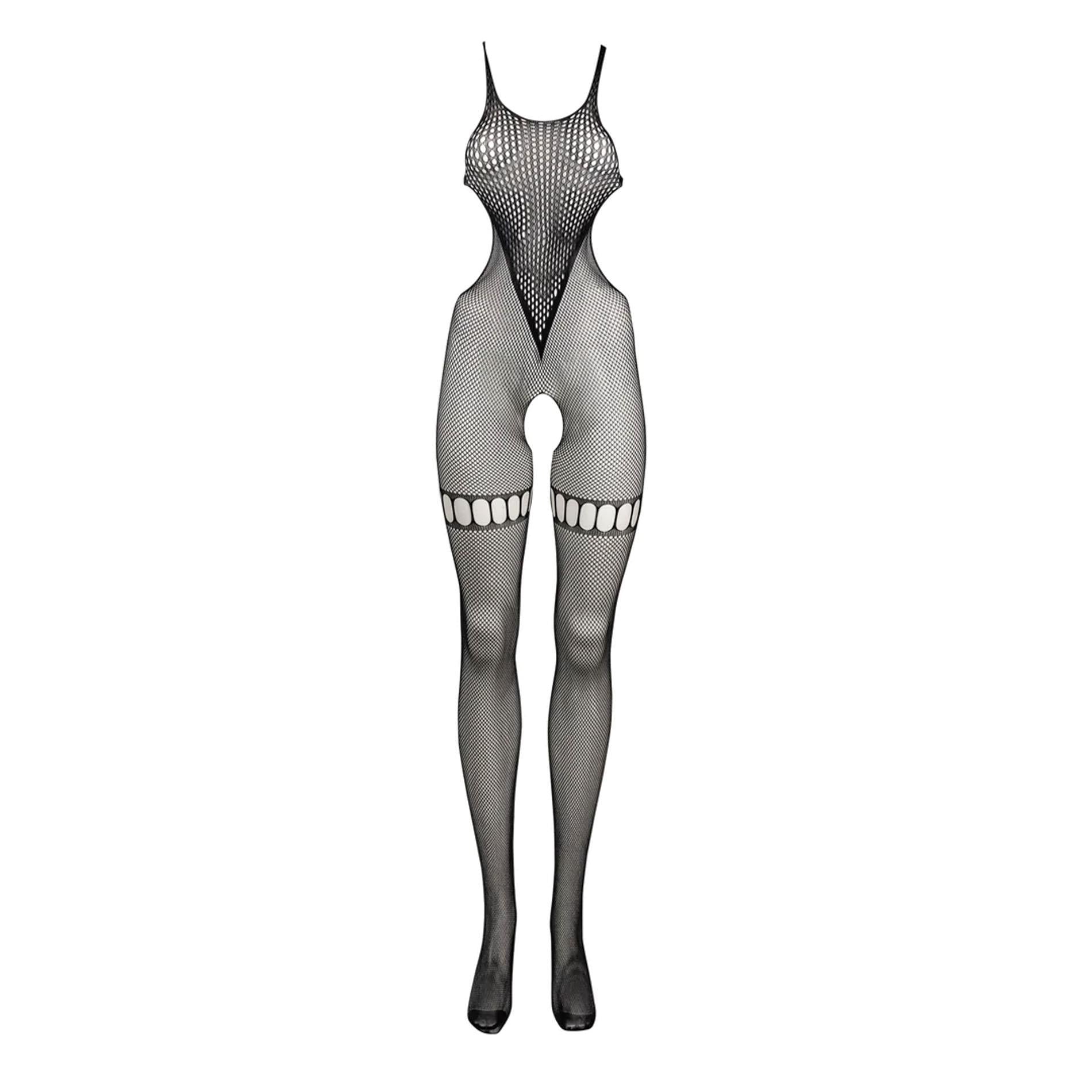 Body résille col montant - Taille Unique