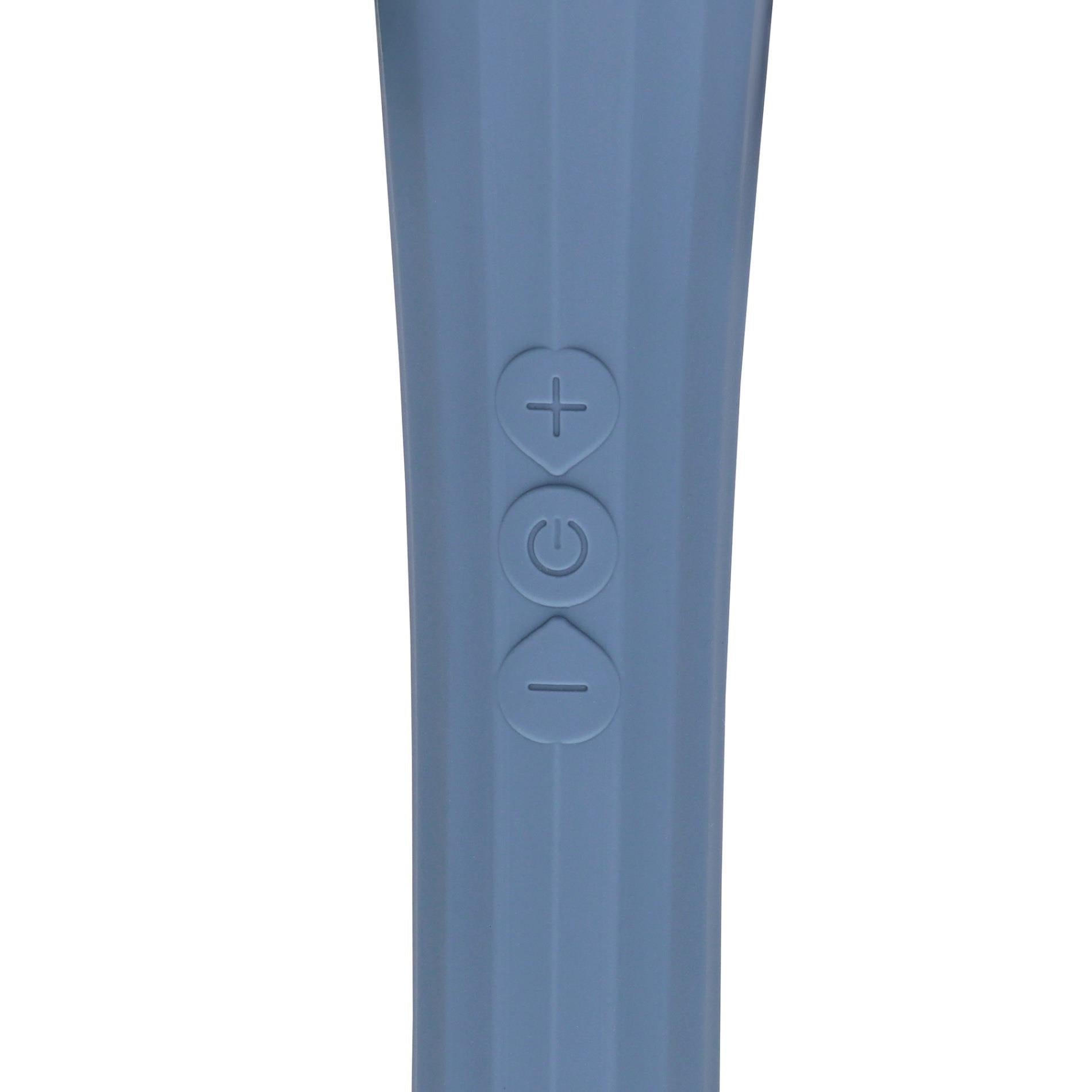 Powerful Wand Vibrator with Still Handle - Blue Nova