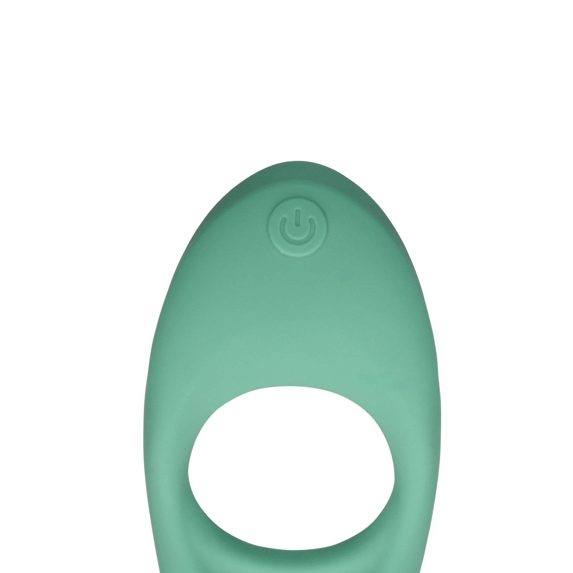 Ultra Soft Silicone Pointed Cock Ring - Blue Grass