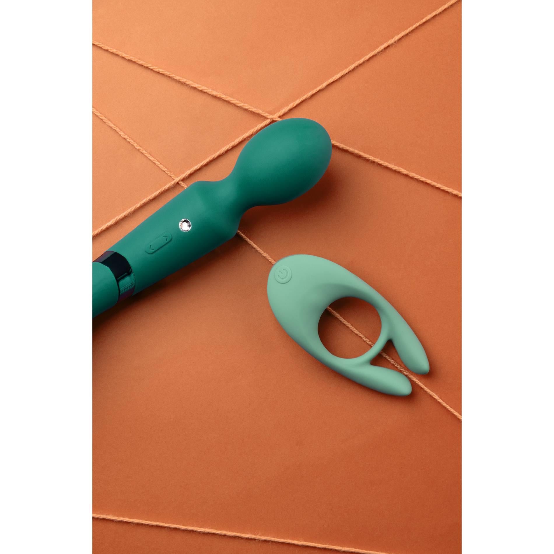 Ultra Soft Silicone Pointed Cock Ring - Blue Grass