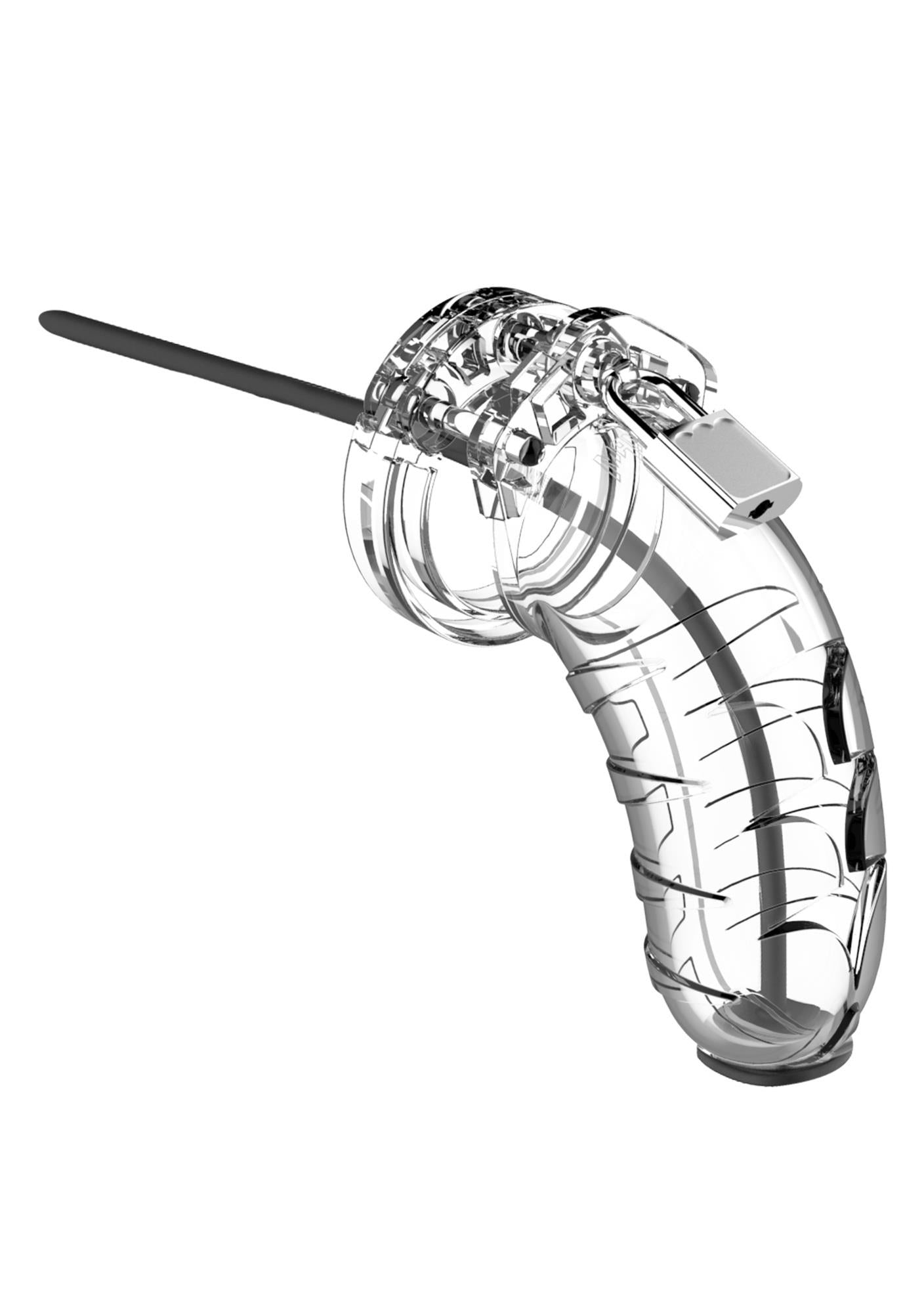 Model 16 Chastity Cock Cage with Urethral Sounding - 4.5 / 11,5 cm