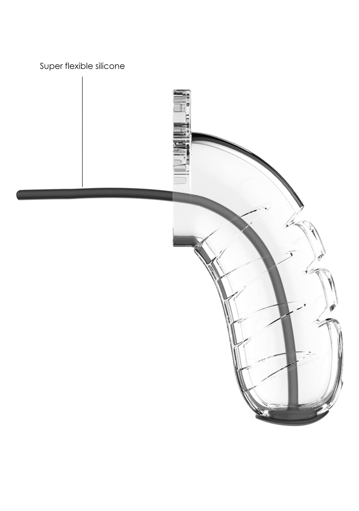 Model 16 Chastity Cock Cage with Urethral Sounding - 4.5 / 11,5 cm